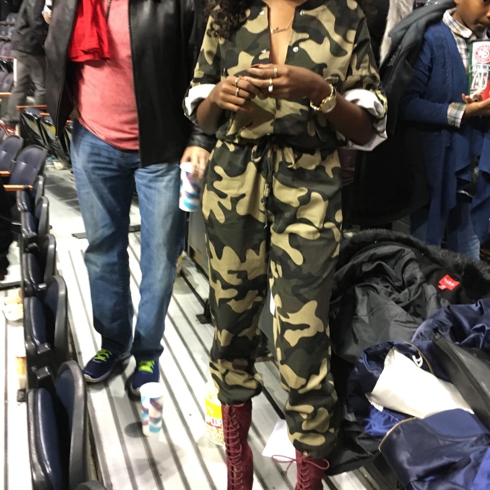 Camouflage jumpsuit!